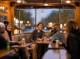 Amsterdam: Heated Canal Cruise with Unlimited Drinks & Bite side 1