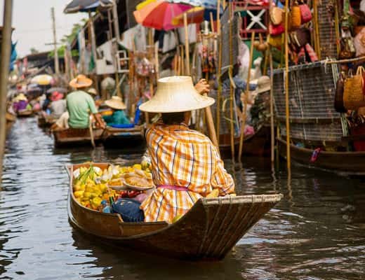 Bangkok: Damnoen Saduak Market and Maeklong Railway Market