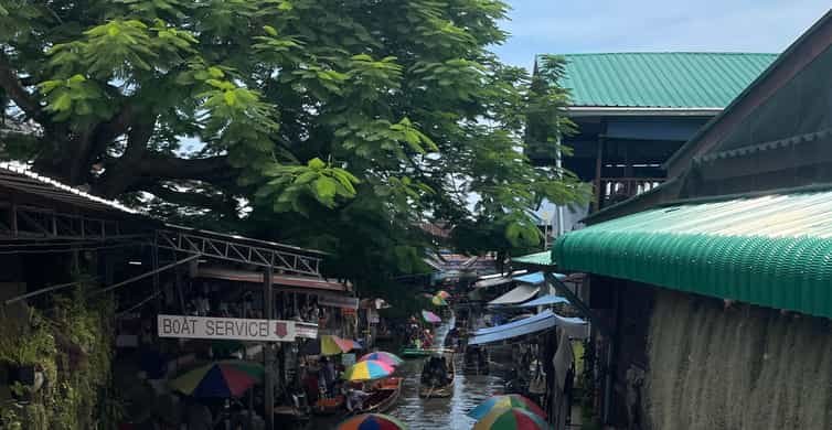 Bangkok: Damnoen Saduak Market and Maeklong Railway Market side 2