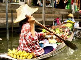 Bangkok: Floating Market and Train Market Experience side 2