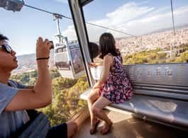 Barcelona: Montjuïc Cable Car Roundtrip Ticket side 1