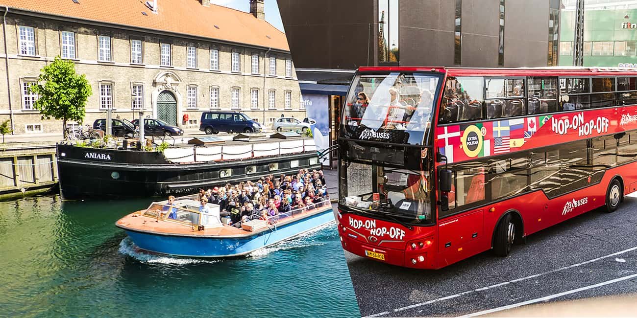 Copenhagen: Hop-On Hop-Off Bus Tour with Boat Tour Option side 1