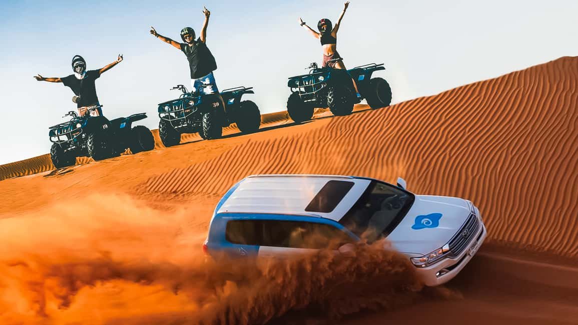 Dubai: Desert Safari, Quad Bike, Camel Ride & Al Khayma Camp side 1