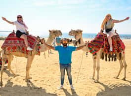 From Cairo: Desert Safari, Camel Ride, Magic Lake, & Lunch side 1