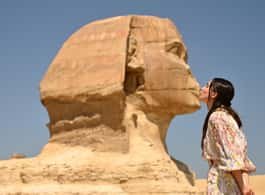 From Cairo: Half-Day Tour to Pyramids of Giza and the Sphinx side 1