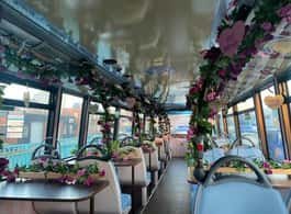 London: Afternoon Tea Bus with a Glass of Prosecco side 1